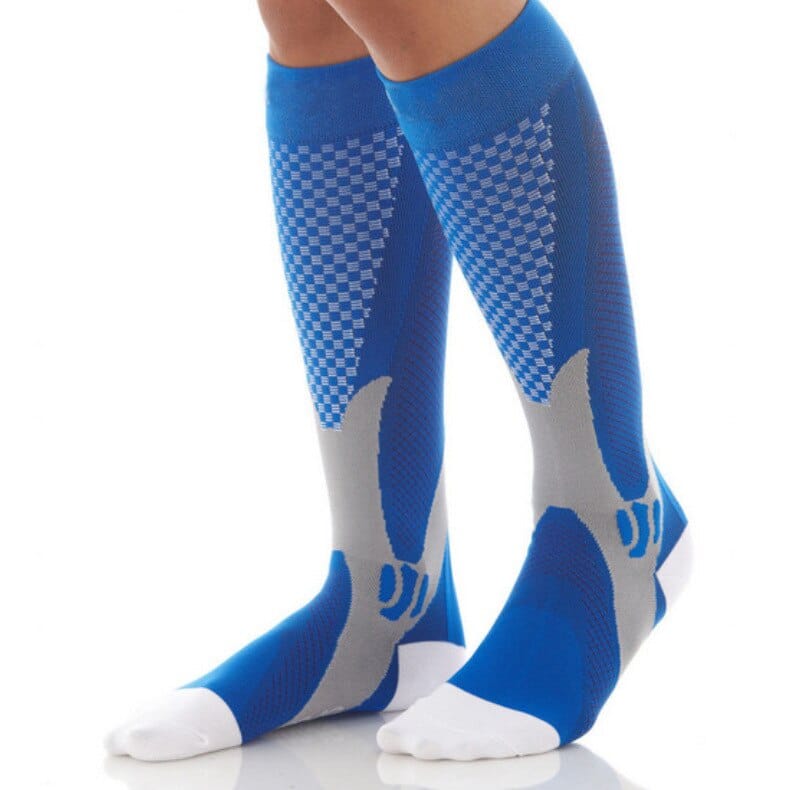 Anti-Swelling Stretch Compression Football Socks - Blue Force Sports