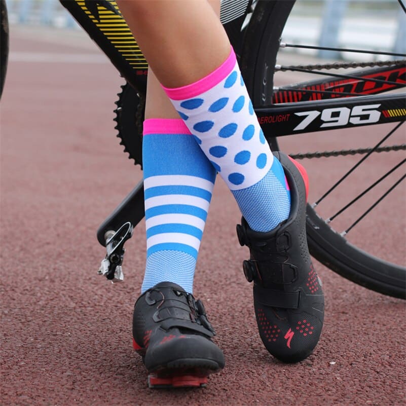 Polka Dot Sports Socks - Blue Force Sports