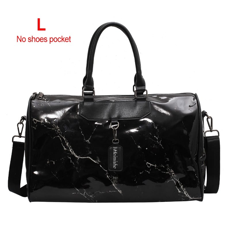 Silver Eco-Leather Gym Bag - Blue Force Sports