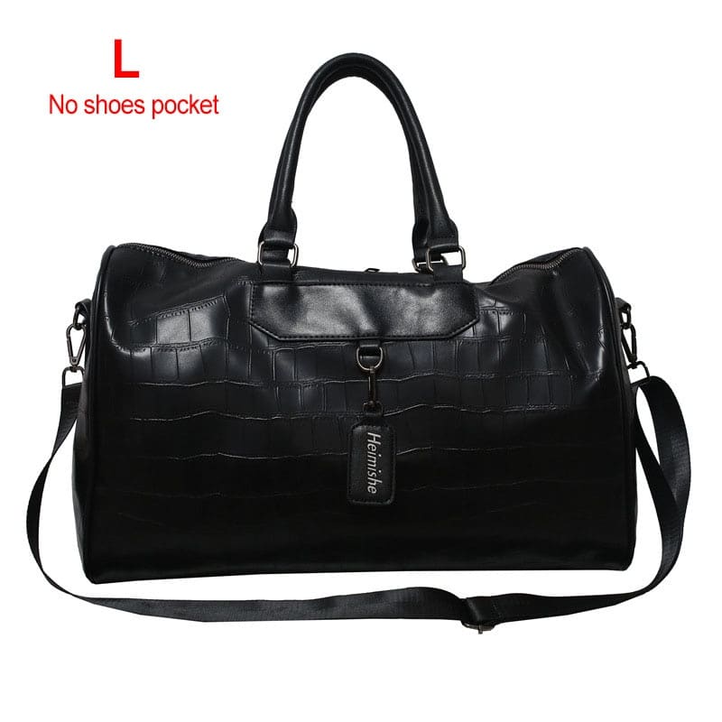 Silver Eco-Leather Gym Bag - Blue Force Sports