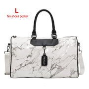 Silver Eco-Leather Gym Bag - Blue Force Sports