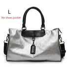 Silver Eco-Leather Gym Bag - Blue Force Sports