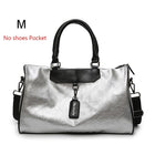 Silver Eco-Leather Gym Bag - Blue Force Sports