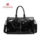 Silver Eco-Leather Gym Bag - Blue Force Sports
