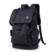 Stylish Multi-Space Men's Travel Laptop Backpack with USB - Blue Force Sports