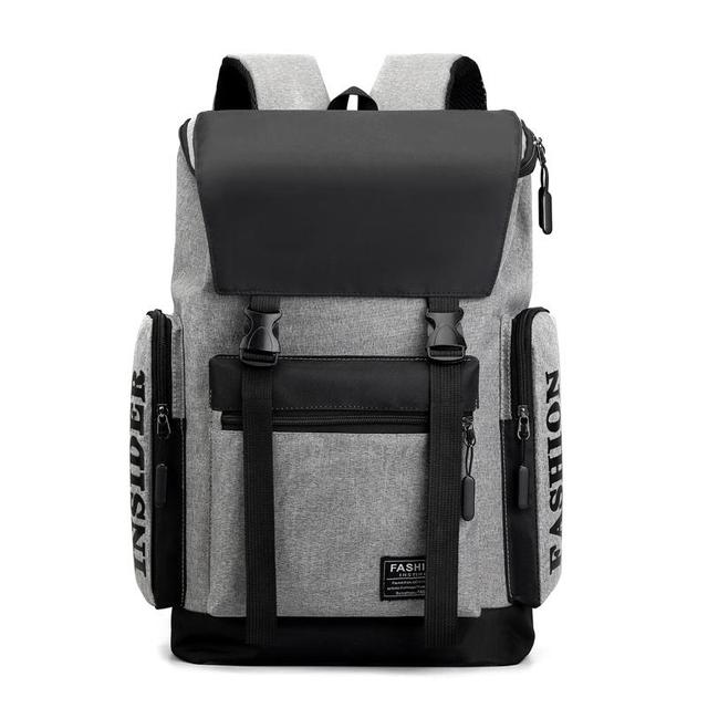 Stylish Multi-Space Men's Travel Laptop Backpack with USB - Blue Force Sports