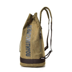 Casual Large Capacity Bucket Shape Men's Travel Backpack - Blue Force Sports