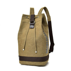 Casual Large Capacity Bucket Shape Men's Travel Backpack - Blue Force Sports