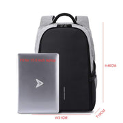 Fashion Large Capacity Men's Travel Laptop Backpack with USB - Blue Force Sports