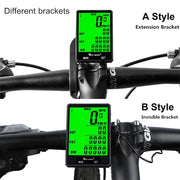 Wireless Waterproof Cycling Computer With Light - Blue Force Sports