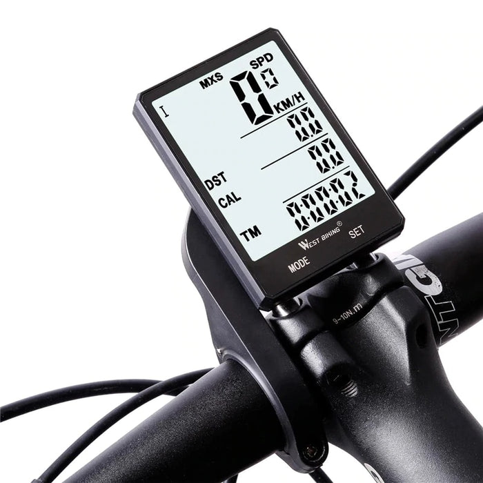 Wireless Waterproof Cycling Computer With Light - Blue Force Sports