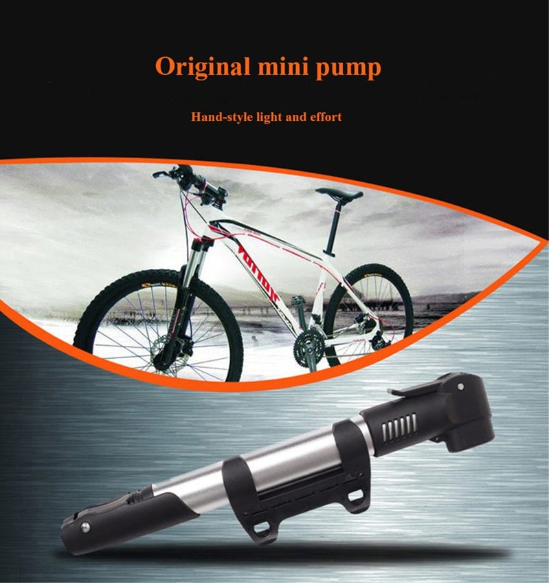 Mini Portable Ultralight Aluminum Alloy Bicycle Tire Pump - Blue Force Sports