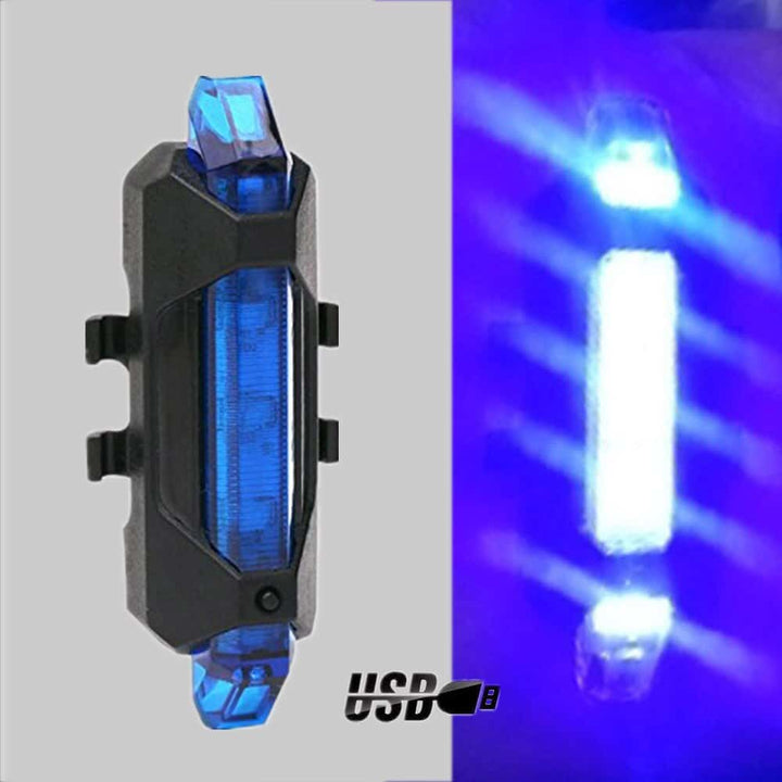 Rechargeable Front and Tail Light - Blue Force Sports