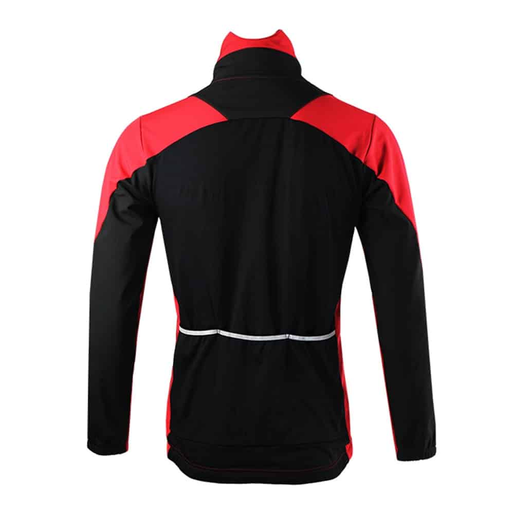 Windproof Men's Thermal Fleece Cycling Jacket - Blue Force Sports