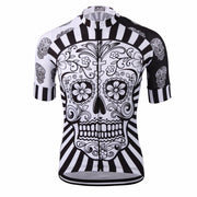 Skull Printed Quick Dry Cycling Jersey, 4 Types - Blue Force Sports