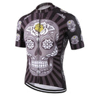 Skull Printed Quick Dry Cycling Jersey, 4 Types - Blue Force Sports