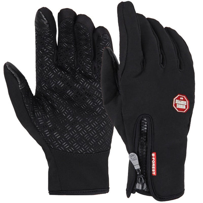 Anti-Slip Warm Touchscreen Cycling Gloves - Blue Force Sports