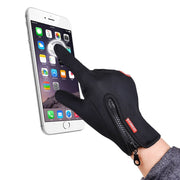 Anti-Slip Warm Touchscreen Cycling Gloves - Blue Force Sports