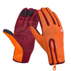Anti-Slip Warm Touchscreen Cycling Gloves - Blue Force Sports