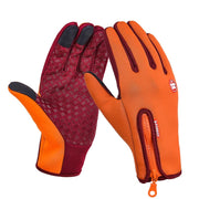 Anti-Slip Warm Touchscreen Cycling Gloves - Blue Force Sports