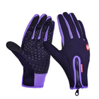 Anti-Slip Warm Touchscreen Cycling Gloves - Blue Force Sports
