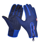 Anti-Slip Warm Touchscreen Cycling Gloves - Blue Force Sports
