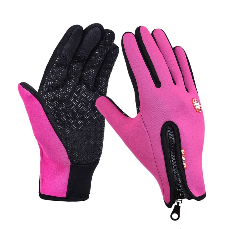 Anti-Slip Warm Touchscreen Cycling Gloves - Blue Force Sports