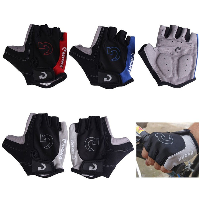 Unisex Cycling Half Finger Gloves - Blue Force Sports