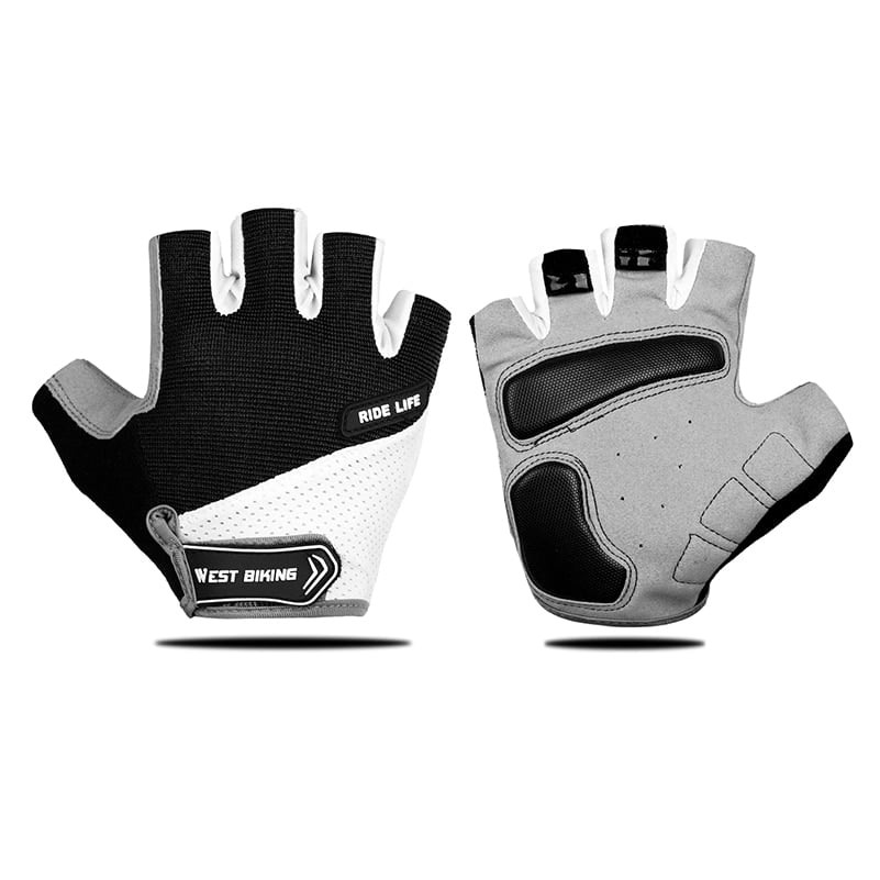 High Elastic Breathable Half Finger Cycling Gloves - Blue Force Sports