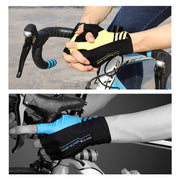High Elastic Breathable Half Finger Cycling Gloves - Blue Force Sports