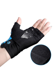 High Elastic Breathable Half Finger Cycling Gloves - Blue Force Sports