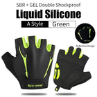High Elastic Breathable Half Finger Cycling Gloves - Blue Force Sports