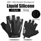 High Elastic Breathable Half Finger Cycling Gloves - Blue Force Sports