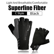 High Elastic Breathable Half Finger Cycling Gloves - Blue Force Sports