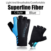 High Elastic Breathable Half Finger Cycling Gloves - Blue Force Sports