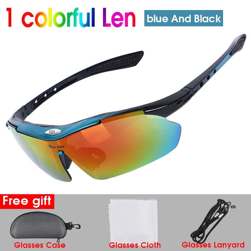 Cycling Unisex Polarized Glasses - Blue Force Sports