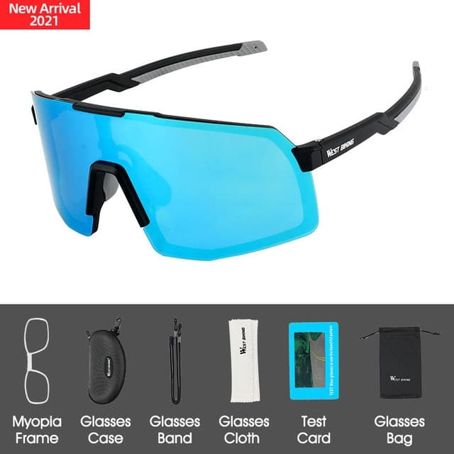 Cycling Unisex Polarized Glasses - Blue Force Sports