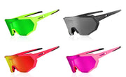 Geometric Design Polarized Cycling Sunglasses - Blue Force Sports