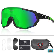 Geometric Design Polarized Cycling Sunglasses - Blue Force Sports