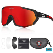 Geometric Design Polarized Cycling Sunglasses - Blue Force Sports