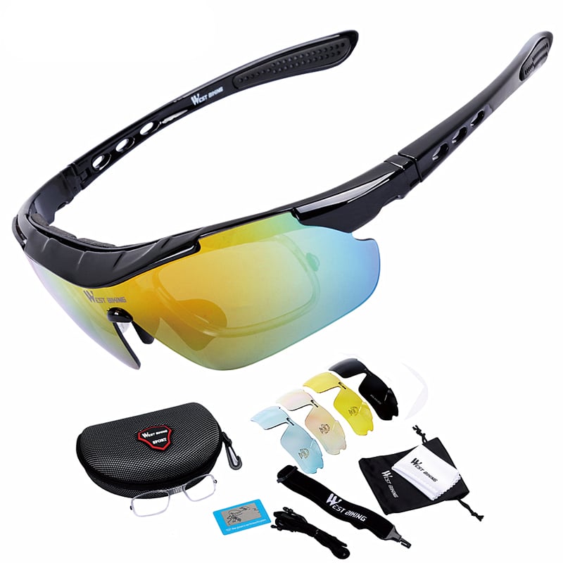 Windproof Anti-fog Polarized Cycling Glasses - Blue Force Sports