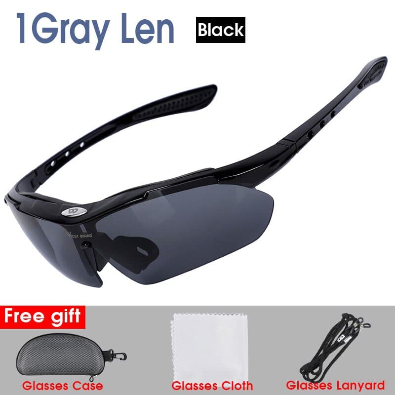 Windproof Anti-fog Polarized Cycling Glasses - Blue Force Sports