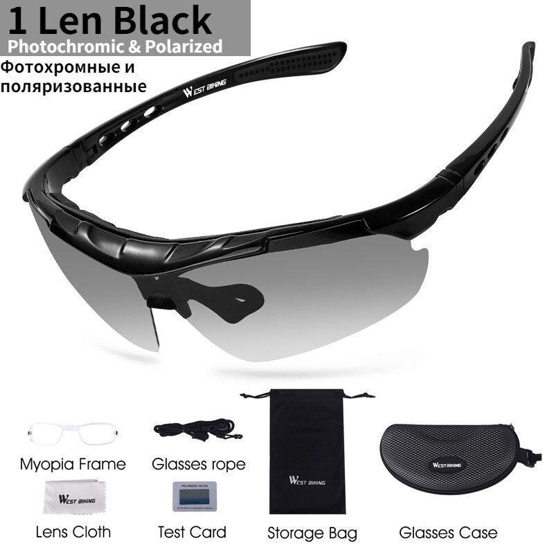 Windproof Anti-fog Polarized Cycling Glasses - Blue Force Sports