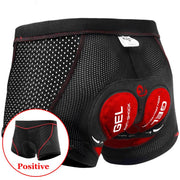 5D Gel Padded Shockproof Cycling Underwear Shorts - Blue Force Sports