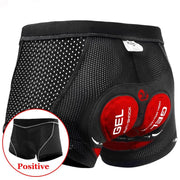 5D Gel Padded Shockproof Cycling Underwear Shorts - Blue Force Sports