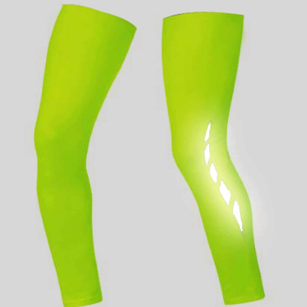 Reflective Detail Leg Warmers - Blue Force Sports