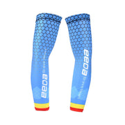 Net Pattern UV Protection Arm Warmers - Blue Force Sports