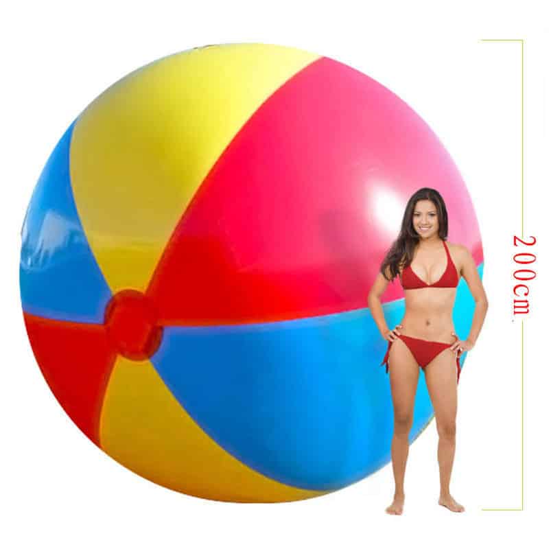 Giant Inflatable Summer Beach Ball - Blue Force Sports