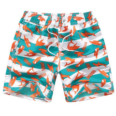 Boy's Shark Style Swimming Trunks - Blue Force Sports