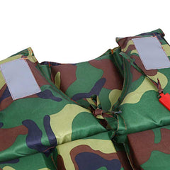 Camouflage Life Vest with Whistle - Blue Force Sports